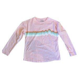 Patagonia Girl Long Sleeve Shirt - Pink- tech material